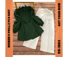 Women V-Frill 2 Pcs Suit DS-1063